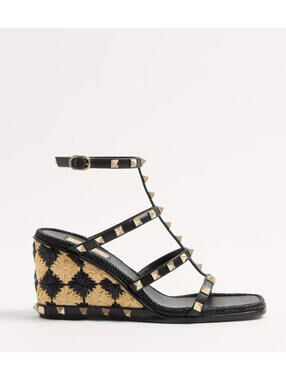 Valentino Rockstud Checker  Sandal(PLEASE REQUEST YOUR SIZE BEFORE PURCHASING)
